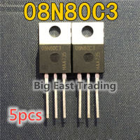 5PCS 08N80C3 SPP08N80C3 TO-220 800V 8A,รับประกันคุณภาพ