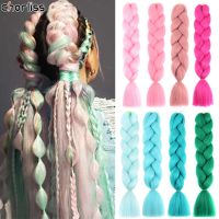 Chorliss Jumbo Braid Hair 24inch Color Synthetic Braiding Hair Extension Wholesale Pre Stretched Yaki Kane kalon Ombre Colored