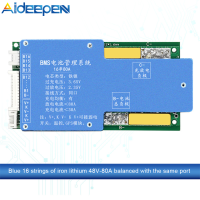 Aideepen 16S 48V Lithium B-Attery Protection Board ลิเธียมเหล็ก50A/60A/80A พร้อมฟังก์ชั่นที่สมดุล