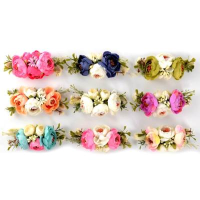 Wholesale Baby Girls Camellia Nylon Headband For Wedding Bithday Party Children Holiday Hair Accessories Photography props L1129