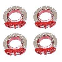 4Pcs Metal Brake Caliper Brake Disc for 1/28 RC Drift Touring Car K969 K989 MINI-Q MINI-Z MINI-D Upgrade Parts