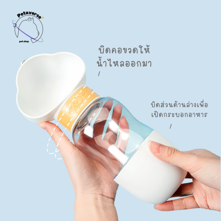 petaverse-petshop-กระบอกให้น้ำและอาหารสัตว์เลี้ยง-ขนาดพกพา-มีให้เลือก-2-แบบ-6สี