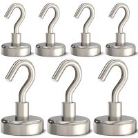 10-40pcs Powerful Magnetic Hooks Heavy Duty Large 10mm 16mm Home Office Garage Gadgets Wall Hanging Strong Magnet Hook Hanger