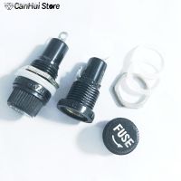 ㍿♛❣ 10pcs 5x20mm Fuse Holders 5 X 20 MM Black Insurance Tube Socket Fuse Holder For 5x20 Insurance Panel Mount Fusibles Fuses Holder