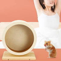 Pig Silent Wooden Accessory Mute Gerbil Running Training Cage Hamster Mice Rotatory Roller Toy Wheel Supplies Exercise Wheel