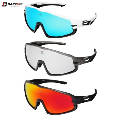 【CW】﹍☬℗  DAREVIE Cycling Glasses Polarized UVA400 Change Lenses Photochromic Mens Sunglasses Outdoor