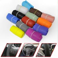 Car Styling Car Silicone Steering Wheel Glove Cover Multi Color Skin Soft For Volkswage Polo CC T-ROC Tiguan Interior Accessory