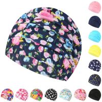 Swimming Hat Women Unisex Girls Long Hair Bathing Cap Swimming Cap Stretch Drape Free Size Swim Pool Sport Elastic Nylon Turban