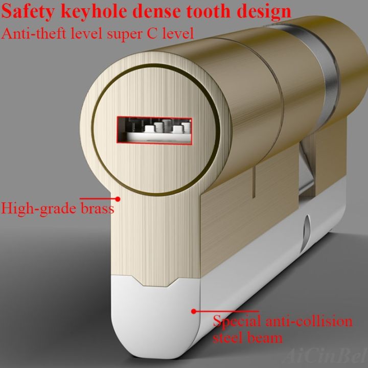 yf-security-door-lock-brass-cylinder-anti-pry-stainless-steel-anti-collision-beam-8-snake-groove-color-10-keys-super-c
