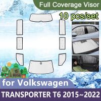 ที่บังแดดเต็มรูปแบบสำหรับ Volkswagen VW Transporter Multivan Caravelle T6 2015 ~ 2022 Visor อุปกรณ์เสริมสำหรับรถรับส่งแคลิฟอร์เนีย