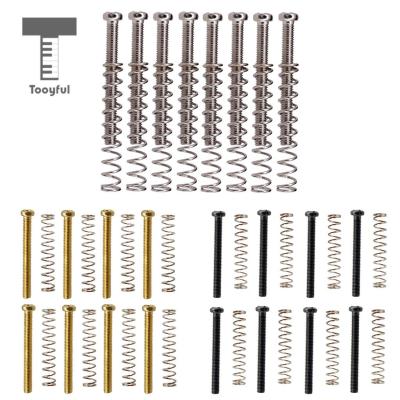 ‘【；】 Tooyful Pack Of 8 Metal Humbucker Double Coil Pickup Frame Screws Springs 3Mm For Electric Guitar Replacement Parts