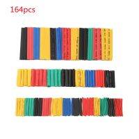 164pcs Multicolor Polyolefin Shrinking Assorted Heat Shrink Tube Wire Cable Insulated Sleeving Tubing Set Electrical Accessories Electrical Circuitry