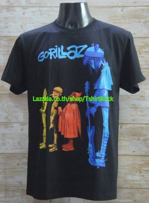 เสื้อวง GORILLAZ กอริลลาซ ไซส์ยุโรป เสื้อยืดวงดนตรีร็อค เสื้อร็อค  GRL1866 ผ้านุ่มใส่สบาย