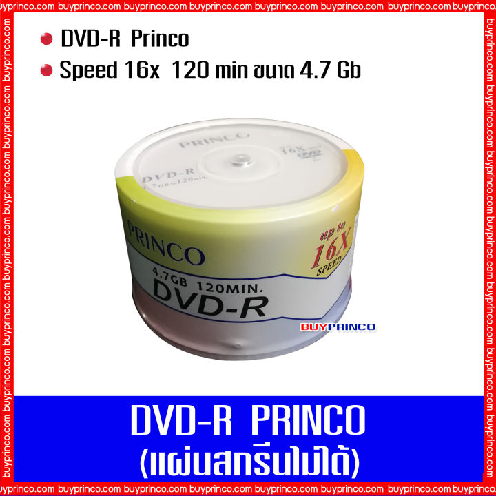 แผ่นดีวีดี-พริงโก้-dvd-r-princo-10-แผ่น
