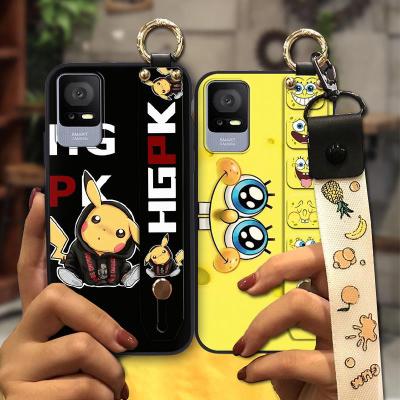TPU New Phone Case For TCL 405/406/408/T506S Silicone Lanyard Anti-knock Fashion Design Original Soft Case Shockproof