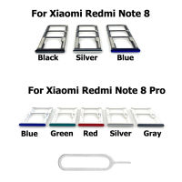 ถาดใส่ซิมสำหรับ Xiaomi Redmi Note 8 ถาดใส่การ์ด SD ช่องเสียบอะแดปเตอร์ซ็อกเก็ตสำหรับ Redmi Note 8 Pro อะไหล่ซ่อม-SOPO STORE