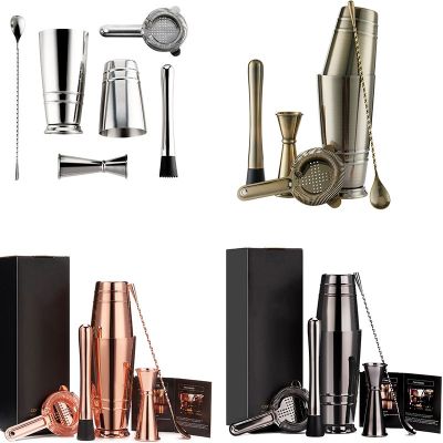 [COD] direct supply 304 stainless steel bartending set new foreign trade shaker cross-border