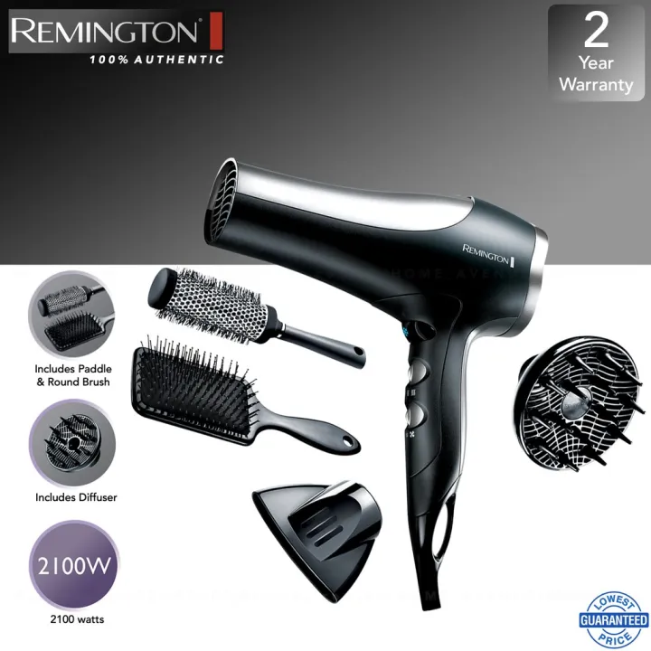 Remington Pro 2100W Hair Dryer Gift Set D50174VY Lazada PH