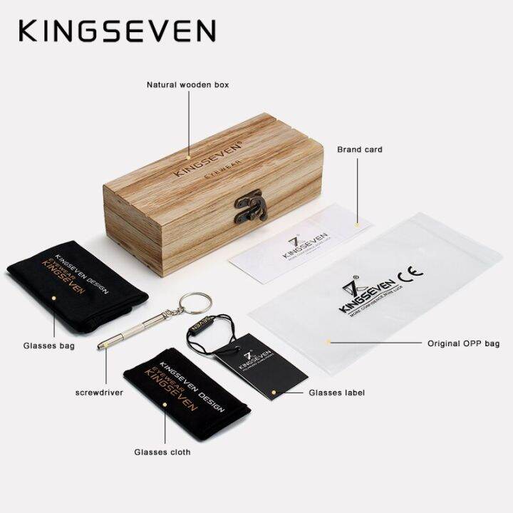 kingseven-แบรนด์แว่นตากันแดดไม้ลายม้าลายธรรมชาติทำด้วยมือ-hd-แว่นกันแดดทรงสี่เหลี่ยมโพลาไรซ์แว่นตากันแดดผู้ชายผู้หญิง-uv400