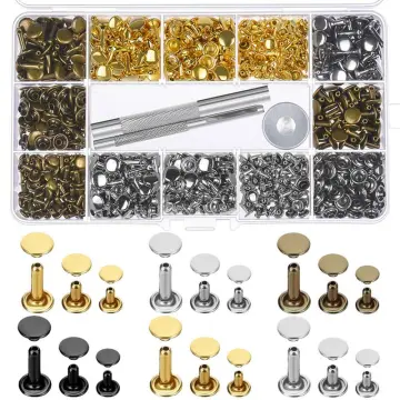480 Sets Leather Rivets Double Cap Rivet Tubular Metal Studs Fixing Tool  Kit For DIY Leather Craft Repairs Decoration Hot Sale - Buy 480 Sets Leather  Rivets Double Cap Rivet Tubular Metal