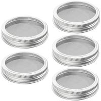 Sprouting Lid, Stainless Steel Sprouting Jar Lid, Sprouting Kit for 86MM Mouth Jars, Germination Kit Lid 5 Pack