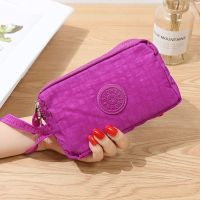 Ladies Coin Purse Short 3 Wristlet Clutch Wallet Small Money Woman Card Holder Hand