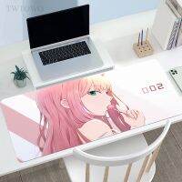 Zero Two Darling อะนิเมะ Mousepad เกมคอนโซล ใหม่ขนาดใหญ่แป้นพิมพ์ Pad เดสก์ทอป Mousepad แล็ปท็อปลื่นพรมเกมคอนโซลซอฟต์แวร์