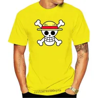 บุรุษเสื้อผ้าหนึ่งชิ้นผู้ชาย100% Cotton T-Shirt แบรนด์เสื้อผ้า Tshirt Homme Anime เคราสีขาว Monkey.D.Luffy Anime แฟชั่น