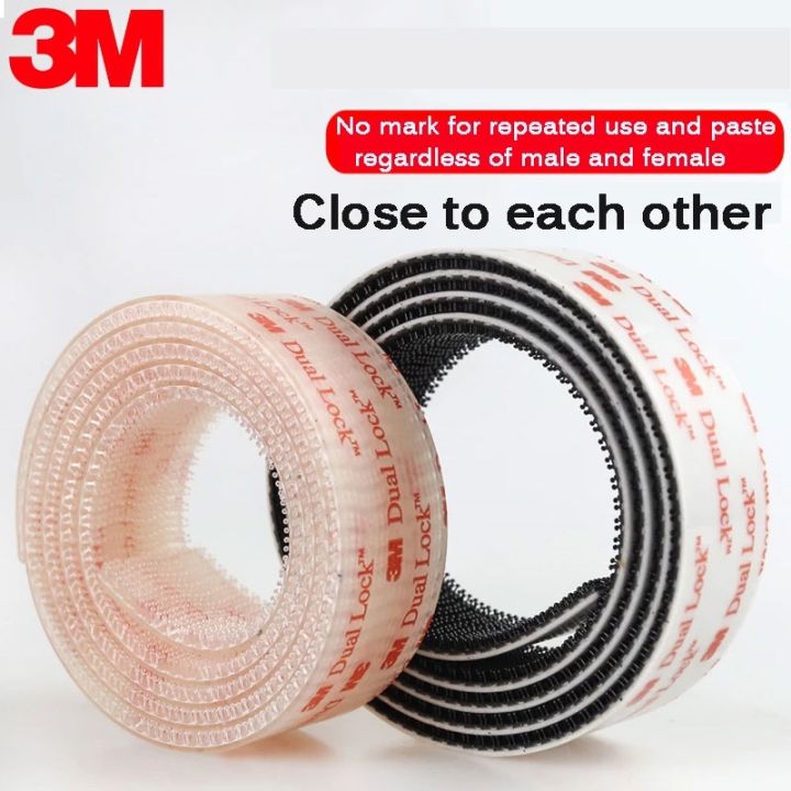 magic-tape-3m-dual-lock-sj3551-black-type-400-mushroom-reclosable-fastener-tape-bacing-vhb-adhesive-tape-3m-hook-tape
