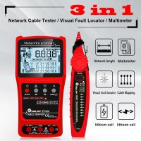 3in1 Multimeter LCD Display with Backlight Network Short Circuit Open Circuit Measure Trackers Multifunctional Cable Tester