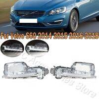 Daytime Running Light For Car Front Bumer LED DRL Fog Light Accessories 31434567 31434568 For Volvo S60 2014 2015 2016 2017 2018 Projector Mounts