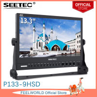 SEETEC P133-9HSD 13.3นิ้ว Pro SDI Broadcast Monitor อลูมิเนียมออกแบบหน้าจอ IPS Full HD 1920X1080พร้อม3G-SDI 4K HDMI AV YPbPr