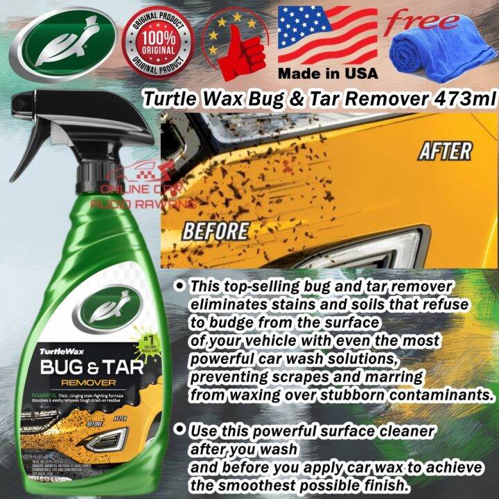 NEW (100 Turtle Wax) Turtle Wax Bug Tar Remover 473ml Lazada