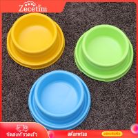 Zecetim Circle ชามอาหารสัตว์เลี้ยงอาหารสุนัขป้องกันมดสำหรับลูกสุนัขและแมว (สีเหลือง)