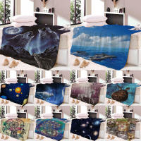 3D blanket soft sofa row air conditioning blanket wall wall tapestry