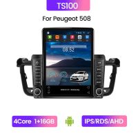 8G + 128G IPS สำหรับ Peugeot 508 508SW 2011-2018วิทยุรถยนต์รถยนต์เครื่องเล่นวิดีโอ Carplay Android ออโต้จีพีเอสนำทางอัตโนมัติ No 2 Din 2Din DVD