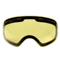 Double Layers Brightening Ski Lens For Ski Goggles Anti-fog Ski Glasses Lens For Ski Mask Replacement