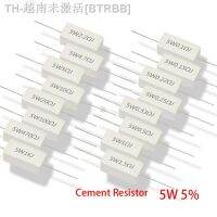 【hot】◘✐ 10pcs 5W 5 Cement Resistor Resistance 0.1 10K 0.1R 0.5R 1R 10R 100R 0.22 0.33 0.5 1 2 5 8 10 15 20 25 30 1K ohm