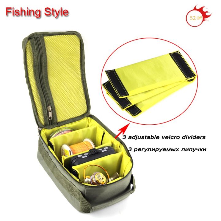 low-price-fishing-tackle-bag-3-in-1-fishing-reel-fishing-line-lure-hook-storage-handbag-outdoor-carp-fishing-reel-gear-n0237-adhesives-tape