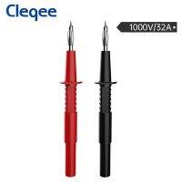 Cleqee P5011 2ชิ้นทองแดงเครื่องทดสอบมัลติมิเตอร์4มม. กล้วยพร้อมแจ็ค4มม. เครื่องมือทดสอบมัลติมิเตอร์1000V/32a