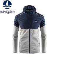 ☌✵ Navigare Navigitaly เป็นผ้าไหมน้ำแข็งฤดูร้อนการอาบแดดที่ได้รับการป้องกันเสื้อผ้าผู้ชายแสงแห้งเร็วและป้องกันรังสียูวี