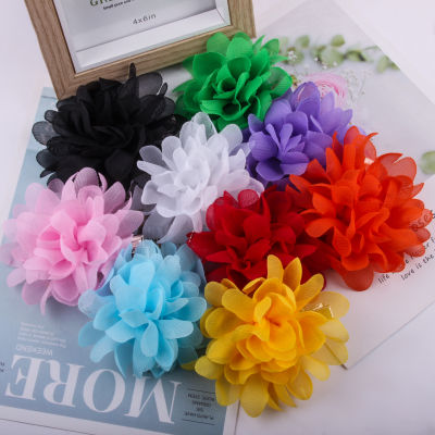 Candygirl 9PCS Flower Hairpin For Girls Ornament Hair Clip Solid Color Barrette Fashion Child Hair Accessoires Lovely Headwear