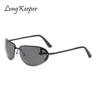 Long Keeper Y2K Sunglasses for Men Women Oval Sun Glasses Vintage Sun Glasses Shades Goggles Uv400 Luxury Designer Gafas De Sol