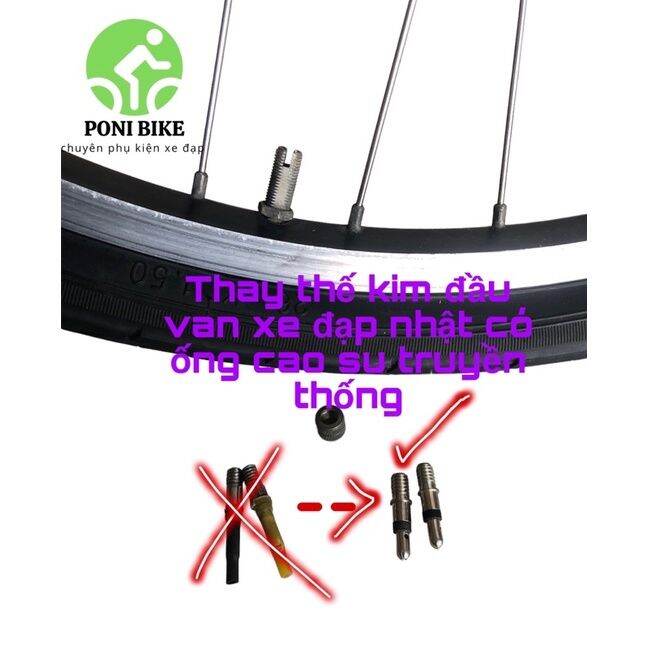 Đầu nối dài van xe đạp RISK  Van Pháp 45mm 80mm  DNGBIKE