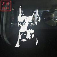 【LZ】﹍☾❉  Engraçado adorável carro adesivos cão doberman pinscher pára-brisa janela tronco pára-choques motocicleta decoração reflexiva D50