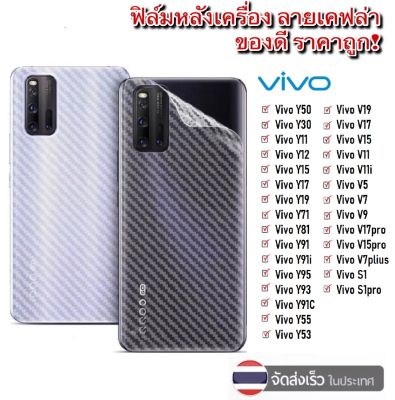 ฟิล์มหลัง ฟิล์มกันรอยหลัง&nbsp;Vivo V20,V20Pro,Y20,Y30,Y50,Y11,Y12,Y15,Y17,Y19,V17,V19,V15,V15Pro,Y91,Y91i,Y91C,Y71,Y81,V7,V7Plus,S1,S1Pro,POCO X3 NFC ของแท้ 100% สินค้าพร้อมจัดส่ง