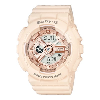 Casio Baby-G นาฬิกาข้อมือผู้หญิง สายเรซิ่น รุ่น BA-110CP-4A