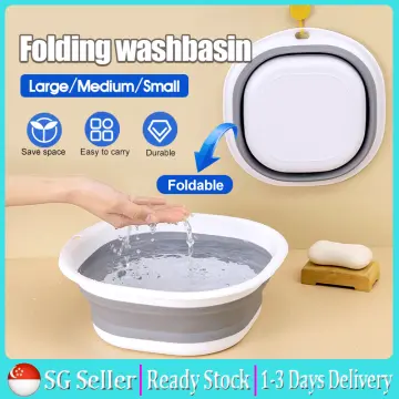 Multi-Purpose Folding Collapsible Wash Basin Folding Basins Portable Basin  for Washing Bathbasin Bucket Car Washing Ourdoors