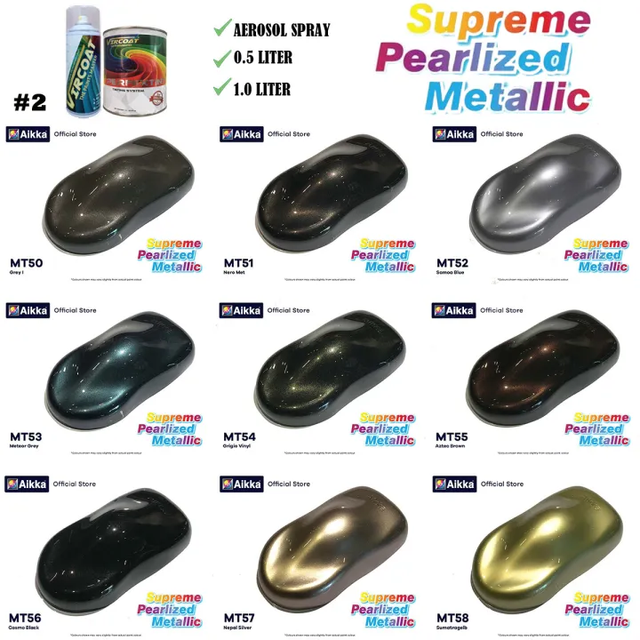 [Aikka Supreme Pearlized Metallic MT50 To MT58 Part 2] Car Paint Car