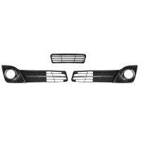 3Pcs Front Bumper Lower Grille Fog Lamp Cove Kit Fog Lamp Bezel for Toyota for Camry SE 2012-2014 Replacement